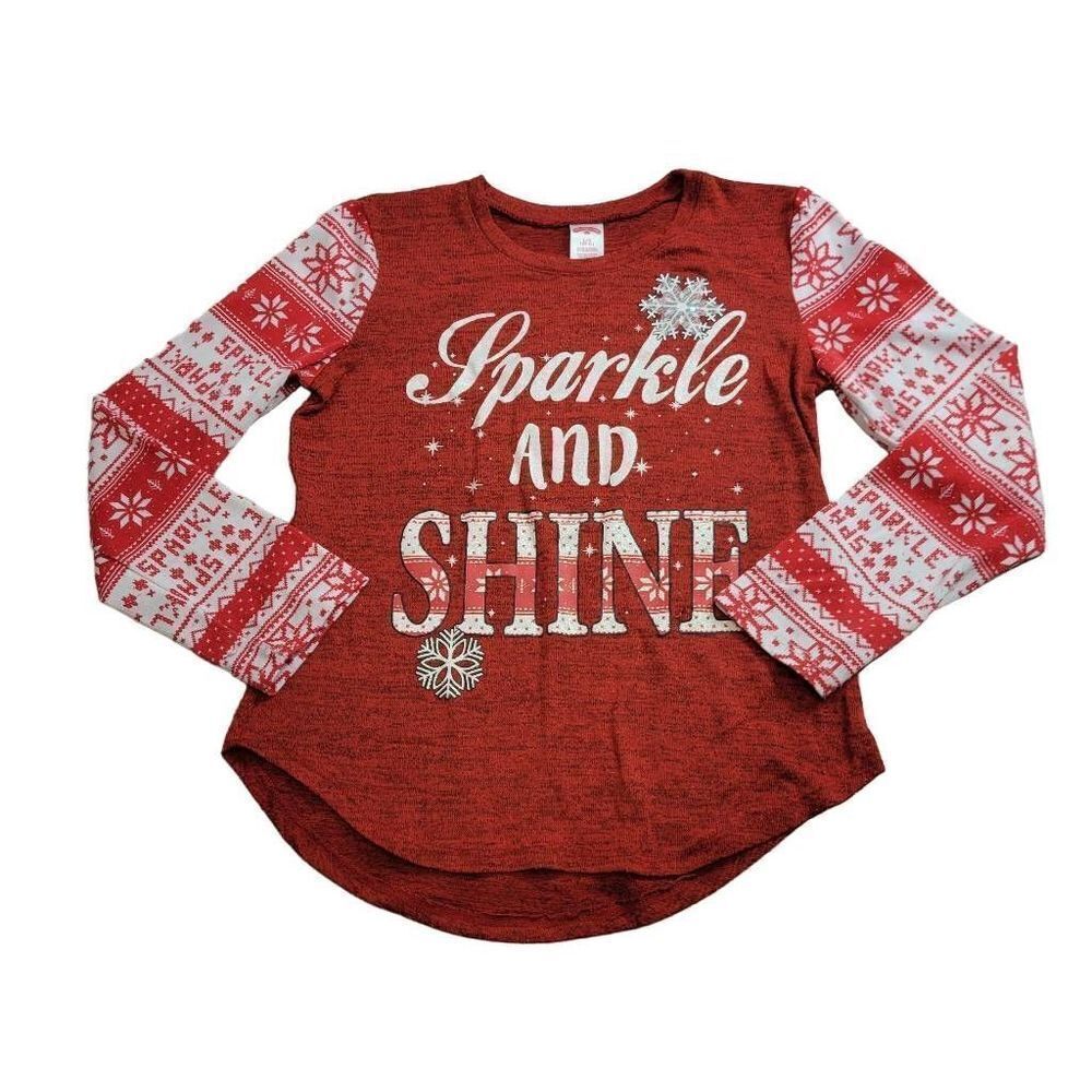 Holiday Time Sparkle and shine shirt L10/12